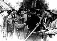 Armed prisoners after the liberation