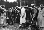 Hitler personally opened road construction work for the Walserberg-highway